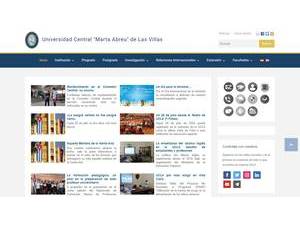 Universidad Central Marta Abreu de Las Villas's official website homepage screenshot