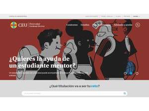 Universidad CEU Cardenal Herrera's official website homepage screenshot