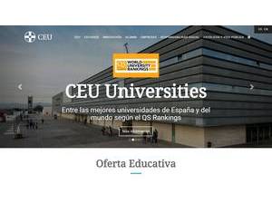 Universidad CEU San Pablo's official website homepage screenshot