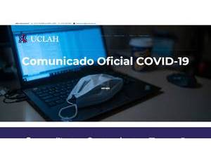 Universidad Cientifica Latino Americana de Hidalgo's official website homepage screenshot