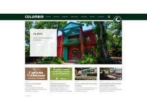 Universidad Columbia del Paraguay's official website homepage screenshot