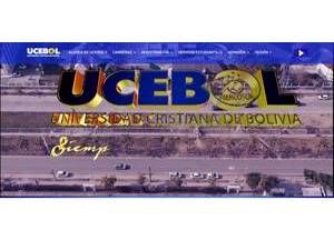 Universidad Cristiana de Bolivia's official website homepage screenshot