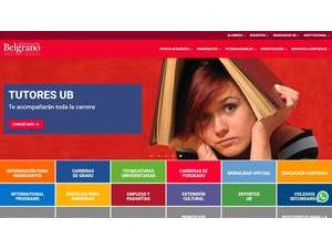 Universidad de Belgrano's official website homepage screenshot