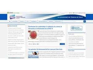 Universidad de Ciencias Médicas de Holguín's official website homepage screenshot