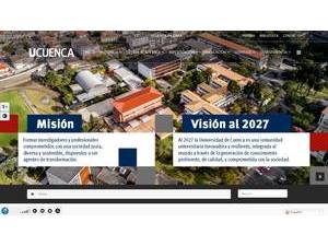 Universidad de Cuenca's official website homepage screenshot