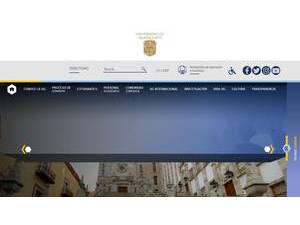 Universidad de Guanajuato's official website homepage screenshot