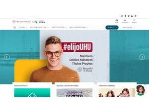 Universidad de Huelva's official website homepage screenshot