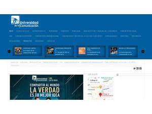 Universidad de la Comunicación S.C.'s official website homepage screenshot