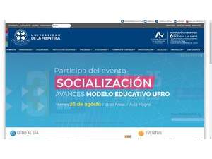 Universidad de La Frontera's official website homepage screenshot