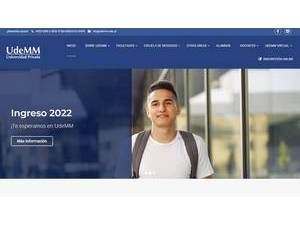 Universidad de la Marina Mercante's official website homepage screenshot
