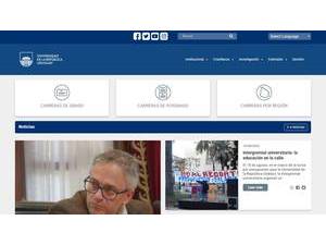 Universidad de la República's official website homepage screenshot