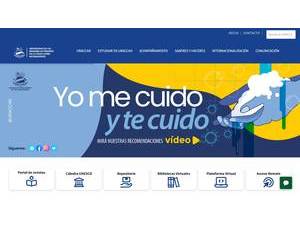 Universidad de las Regiones Autónomas de la Costa Caribe Nicaragüense's official website homepage screenshot