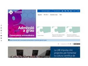 Universidad de les Illes Balears's official website homepage screenshot