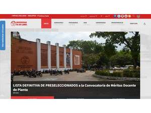 Universidad de los Llanos's official website homepage screenshot