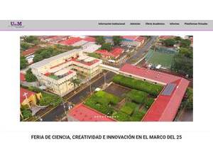 Universidad de Managua's official website homepage screenshot