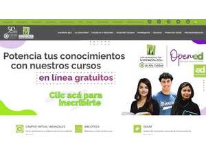 Universidad de Manizales's official website homepage screenshot