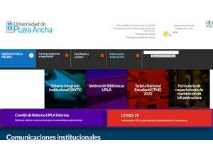 Universidad de Playa Ancha de Ciencias de la Educacion's official website homepage screenshot