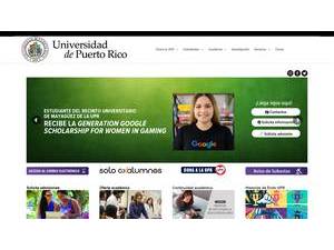Universidad de Puerto Rico's official website homepage screenshot