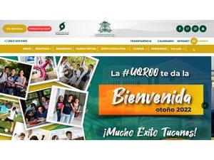 Universidad de Quintana Roo's official website homepage screenshot