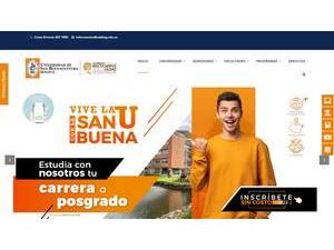 Universidad de San Buenaventura's official website homepage screenshot