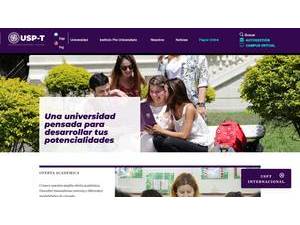 Universidad de San Pablo-T's official website homepage screenshot