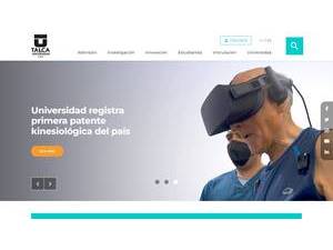 Universidad de Talca's official website homepage screenshot