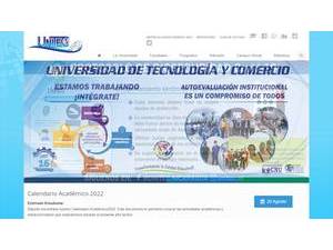Universidad de Tecnología y Comercio's official website homepage screenshot