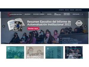 Universidad del Alba's official website homepage screenshot