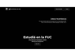 Universidad del Cine's official website homepage screenshot