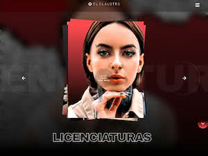 Universidad del Claustro de Sor Juana's official website homepage screenshot