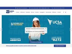 Universidad del Cono Sur de las Américas's official website homepage screenshot