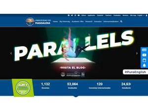 Universidad del Magdalena's official website homepage screenshot