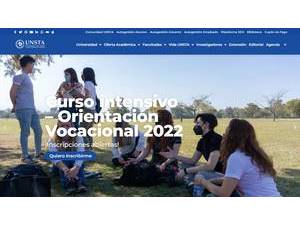 Universidad del Norte Santo Tomás de Aquino's official website homepage screenshot