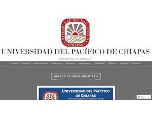 Universidad del Pacífico de Chiapas's official website homepage screenshot