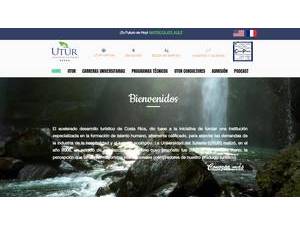 Universidad del Turismo's official website homepage screenshot