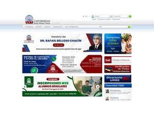 Universidad Dr. Rafael Belloso Chacín's official website homepage screenshot