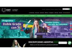 Universidad EAN's official website homepage screenshot