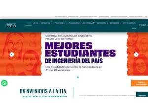Universidad EIA's official website homepage screenshot
