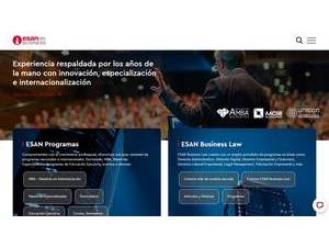 Universidad ESAN's official website homepage screenshot