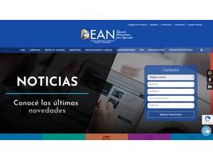 Universidad Escuela Argentina de Negocios's official website homepage screenshot
