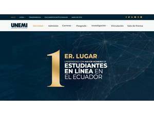 Universidad Estatal de Milagro's official website homepage screenshot