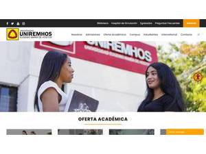 Universidad Eugenio María de Hostos's official website homepage screenshot