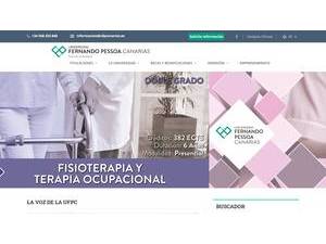Universidad Fernando Pessoa Canarias's official website homepage screenshot
