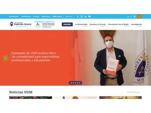 Universidad Gabriela Mistral's official website homepage screenshot