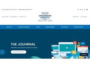 Universidad Hebraica's official website homepage screenshot