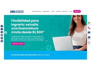 Universidad Insurgentes S.C.'s official website homepage screenshot