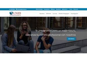 Universidad Interamericana para el Desarrollo, Peru's official website homepage screenshot