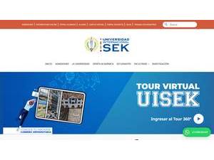 Universidad Internacional SEK's official website homepage screenshot
