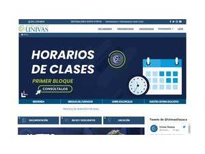 Universidad José Vasconcelos's official website homepage screenshot