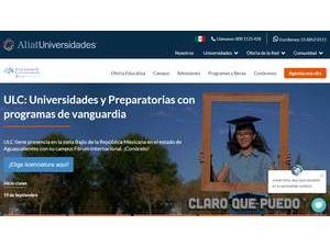 Universidad La Concordia's official website homepage screenshot